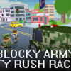 Blocky army: City rush racer