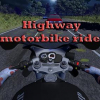 Highway motorbike rider