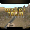 Desert train: Gunship. Battle bullet train 3D
