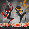 Sticked man fighting