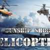 Navy gunship shooting helicopter