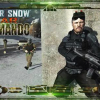 Winter snow war commando. Navy seal sniper: Winter war