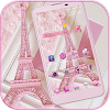 Pink Theme Eiffel Tower Love